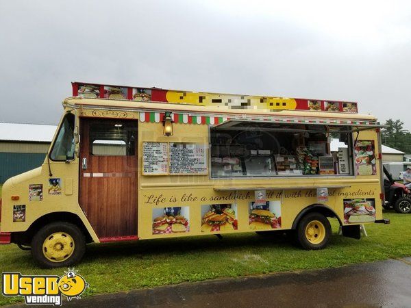 GMC Box Truck Used Mobile Kitchen Diesel Food Truck- LOADED