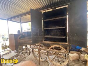 2020 16' Barbecue Food Trailer Vintage Locomotive Style Food Concession Trailer