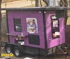 Used Single Axle Mobile Food Concession Trailer Mobile Vending Unit