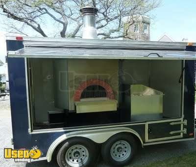 Pizza Concession Trailer- with Custom Wood-Fired Oven