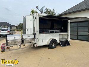 2016 6' x 12' Mobile Entertainment / Grilling Tailgating Trailer with Restroom