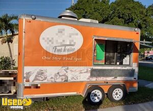 Ready to Go 7' x 14' Street Food Concession Trailer / Mobile Vending Unit