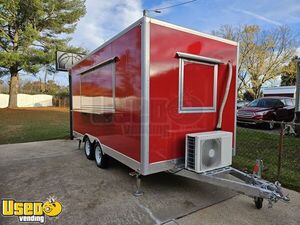 NEW - 2024 7' x 14' Kitchen Food Trailer with Fire Suppression System