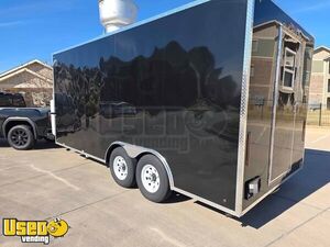Like New - 2025 8' x 18' Kitchen Food Concession Trailer Mobile Vending Unit