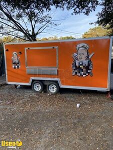 Like-New Street Food Concession Trailer/ Mobile Kitchen Unit with Porch