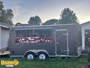 Like-New - 2018 7' x 16' Empty Concession Trailer | Mobile Street Vending Unit