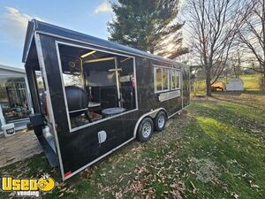 2021 8' x 14' Homesteader Barbecue Food Concession Trailer w/ 6' Porch