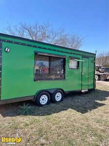 Like New - 2024 7' x 20' Kitchen Food Trailer with Fire Suppression System