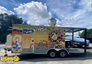 2019 8.5' x 20' Mobile Kitchen Food Concession Trailer with Porch + Pro-Fire System