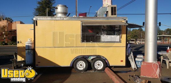 Used Fully Self-Contained 2000 18' Wells Fargo Cargo Food Concession Trailer