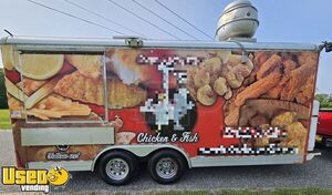 Turnkey - 2009 8' x 18' Wells Cargo Kitchen Food Trailer with Permits
