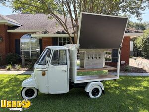 Charming Piaggio Ape Mobile 7 Tap Bar Beverage Tricycle w/ 14' Trailer