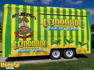 2023 14' Fibrecore Lemonade / Hotdog Concession Trailer Turnkey w/ New Customizable Wrap