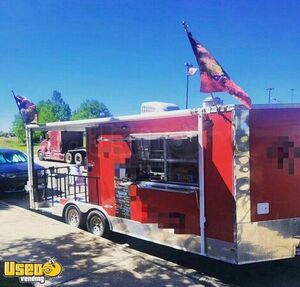 Ready to Go - 20' Street Food Concession Trailer with Open Porch