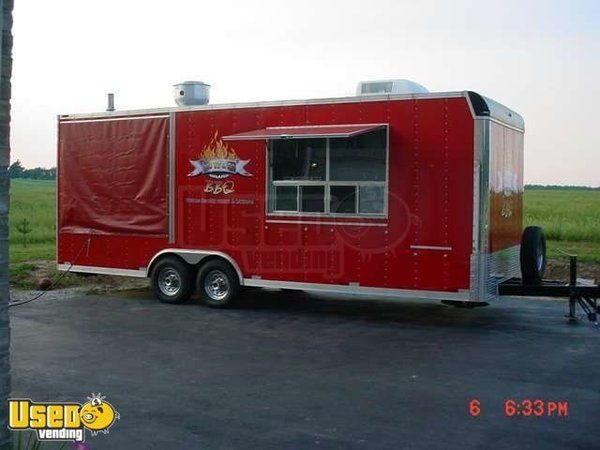 24Ft. Doolittle Ole Hickory Pit Smoker BBQ Concession Trailer