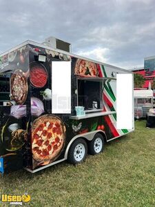 Well Maintained - 2024 16' Kitchen Food Concession Trailer with Fire Suppression