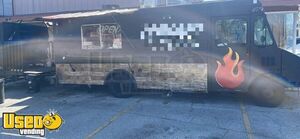 Used GMC P90 Step Van Barbecue Food Truck with Pull-Up Smoker Trailer