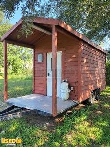 8' x 15' Food Concession Trailer with 5' Porch Mobile Vending Unit
