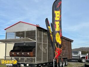 TURNKEY Loaded 2010 10' x 30' Log Cabin Style BBQ Rig Concession Trailer w/ Screened Porch