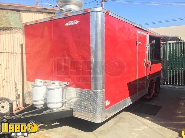 2013 8.5' x 21' Freedom Food Concession Trailer w/ Porch