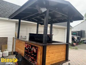 Custom-Built 2017 4' x 8' Bar Trailer / Used Drinks Mobile Cocktail Bar Beer Cart