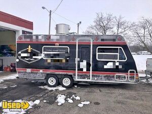 Well-Equipped 7' x 19' Converted Vintage Camper Food Concession Trailer