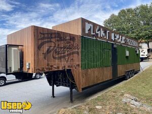 Eye Catching - 2022 7.5' x 40' Mobile Pizza Trailer with Roof Top Observation Deck