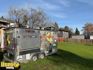2007 8.4' x 21' Pace American Kitchen Food Concession Trailer with Fire Suppression