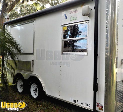 Barely Used and Super Clean 2013 8' x 16' River Forest Food Concession Trailer