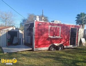 18' Kitchen Food Concession Trailer with Fire Suppression System