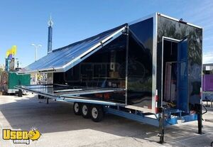 Never Used 2020 - 8.5' x 32' Gooseneck Mobile Expanding Kitchen Trailer