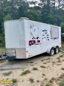 Used - 6' x 17' Food Concession Trailer Mobile Vending Unit