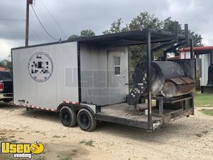 2019 - 20' Cargo Craft Barbecue Food Concession Trailer with 8' Porch