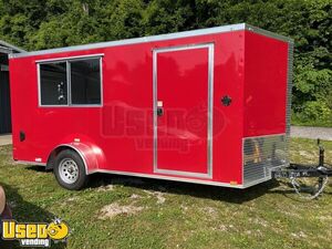 NEW - 2025 7' x 14' Quality Cargo Shaved Ice and Hot Dog Trailer | Snowball Trailer
