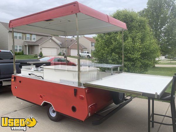 6.9' x 8.5' Pop Up Street Food Vending Concession Trailer