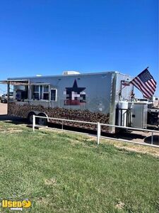 Well Equipped - 31' Barbecue Food Trailer with Porch | Food Concession Trailer