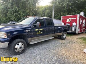 2021 8.5' x 30' Freedom Barbecue Food Trailer and 2006 Ford F350 4WD Truck