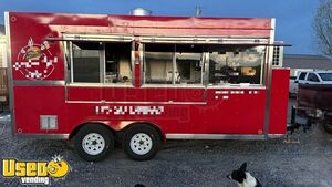 2023 7' x 18' Kitchen Food Concession Trailer with Pro Fire System