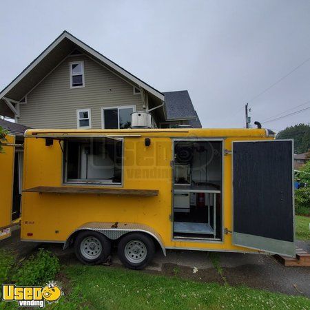 2010 - 7' x 16' Cargo Mate Food Concession Trailer with 2019 Kitchen