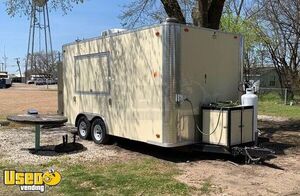 2015 - 8.6' x 16' Well Equipped Mobile Kitchen-Food Concession Trailer