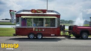 CUTE Retro Diner Style 2014 7' x 14' Food Concession Trailer | Mobile Food Unit