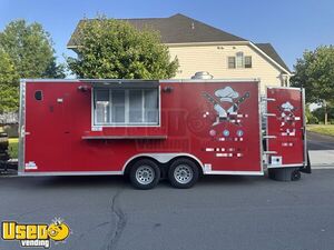 Well Equipped - 2024 8.5' x 18' Kitchen Food Trailer with  Fire Suppression System