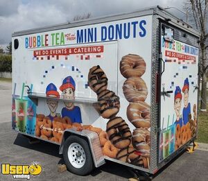 2018 - 7' x 12' Mini Donut Concession Trailer | Lil Orbits Donut Business