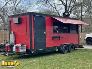 NICE 2021 - 7' x 18' Mobile Food Concession Trailer w/ Walk-In Cooler