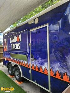 2022 8.5' x 16' Kitchen Food Concession Trailer with Pro Fire System