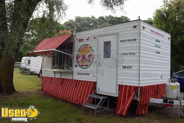 Used Mobile Kitchen Food Concession Trailer