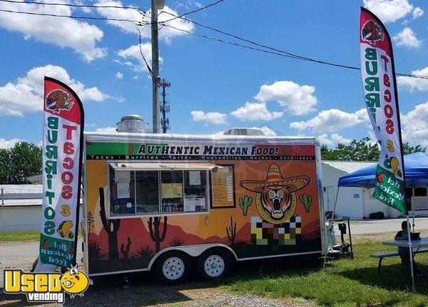 Well-Equipped Pristine 2017 8.5' x 16' Kitchen Food Trailer