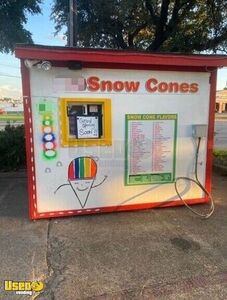 Self-Contained Shaved Ice Concession Stand / Used Mobile Snowball Stand