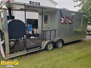 Nicely Equipped 2016 8.5' x 27' Freedom Barbecue Concession Trailer with Porch