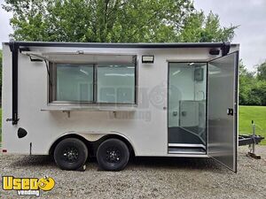 NEW - 2024 8.5' x 16' Empty Concession Trailer | DIY Trailer